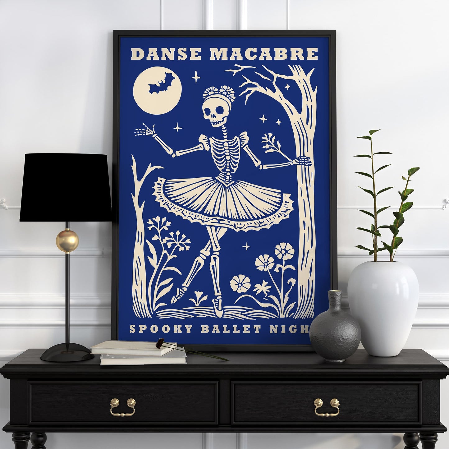 Danse Macabre Spooky Ballet Night Poster