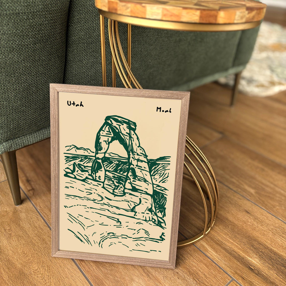 Moab Utah Travel Poster