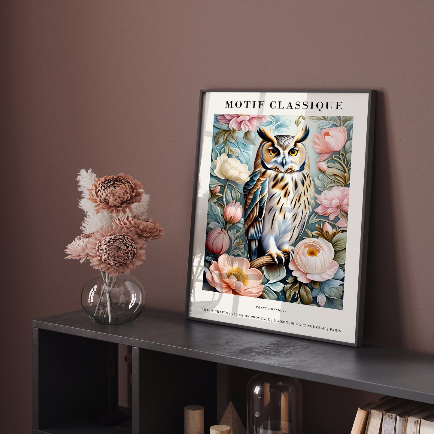 Motif Classique Artistic Owl Poster