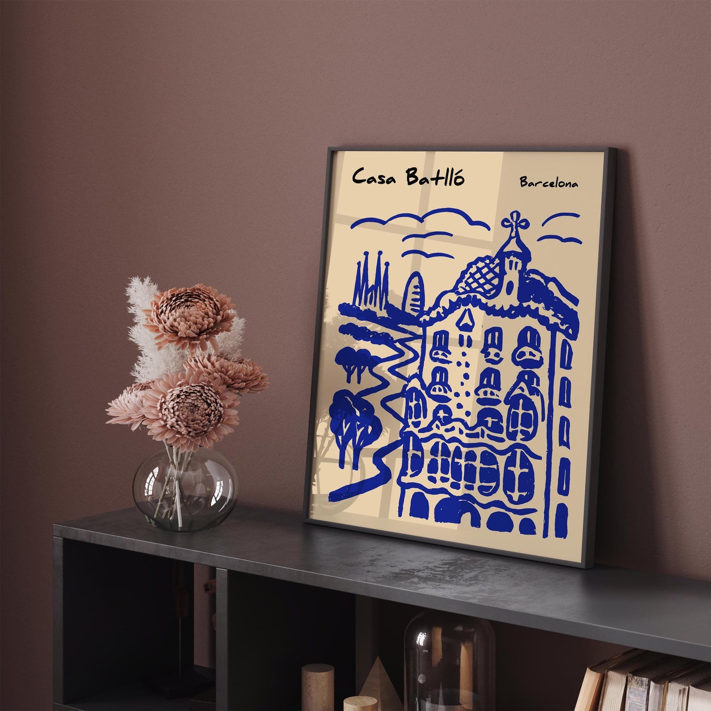 Casa Batlló Poster - Barcelona Gaudi Architecture Wall Art