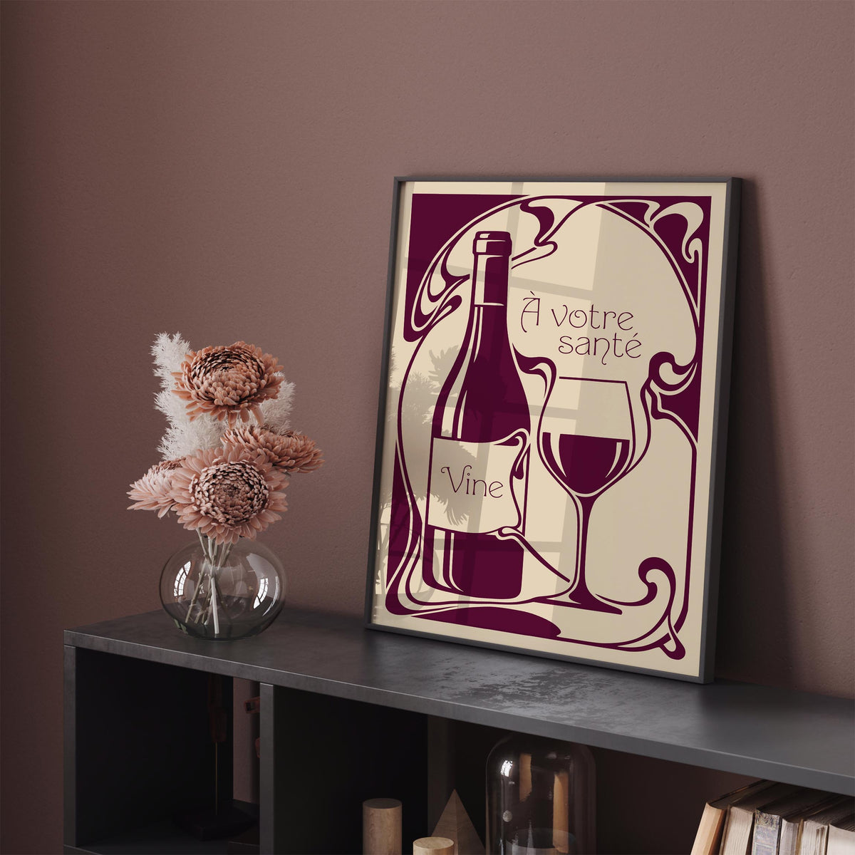 French Wine Kitchen Poster