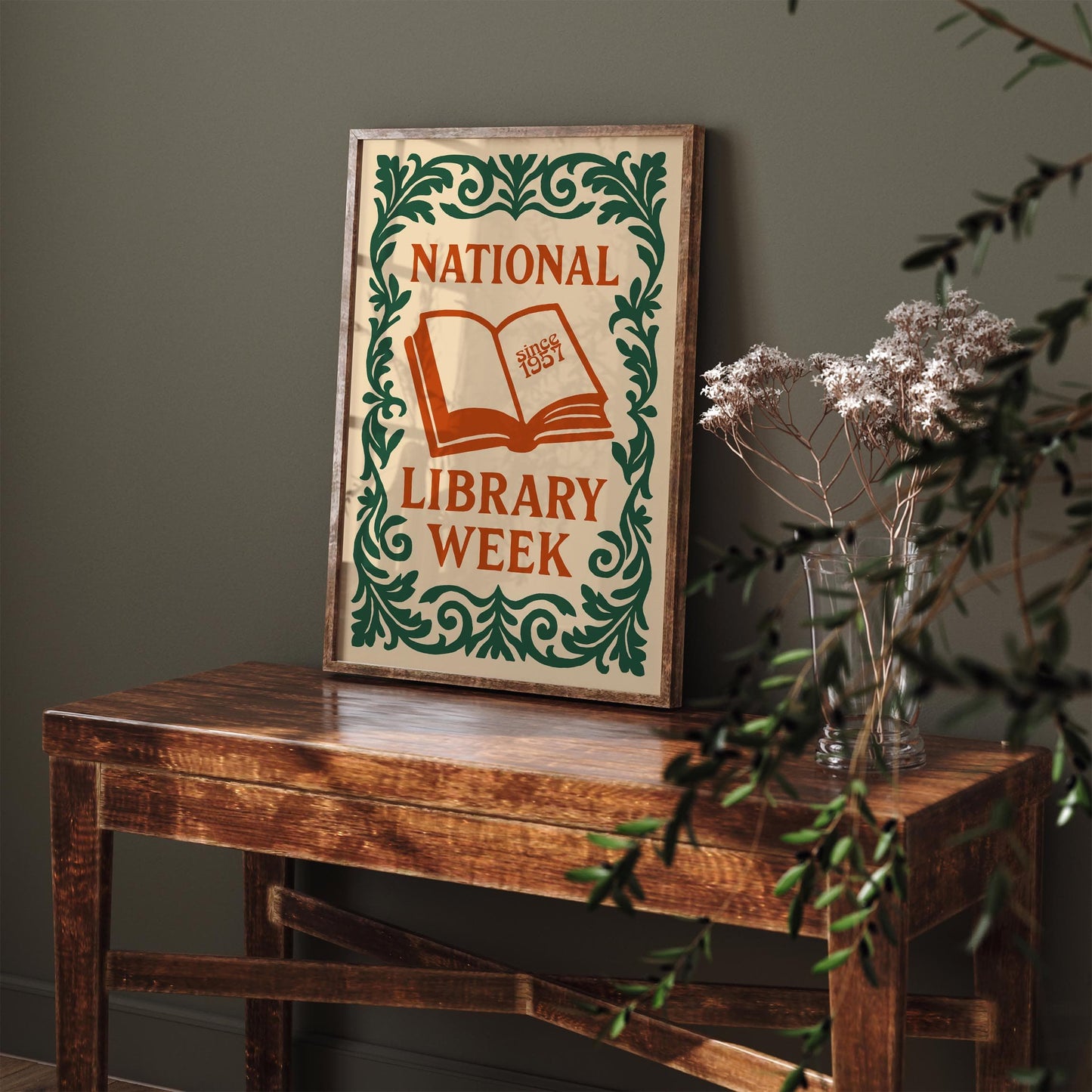 National Library Week Vintage Poster
