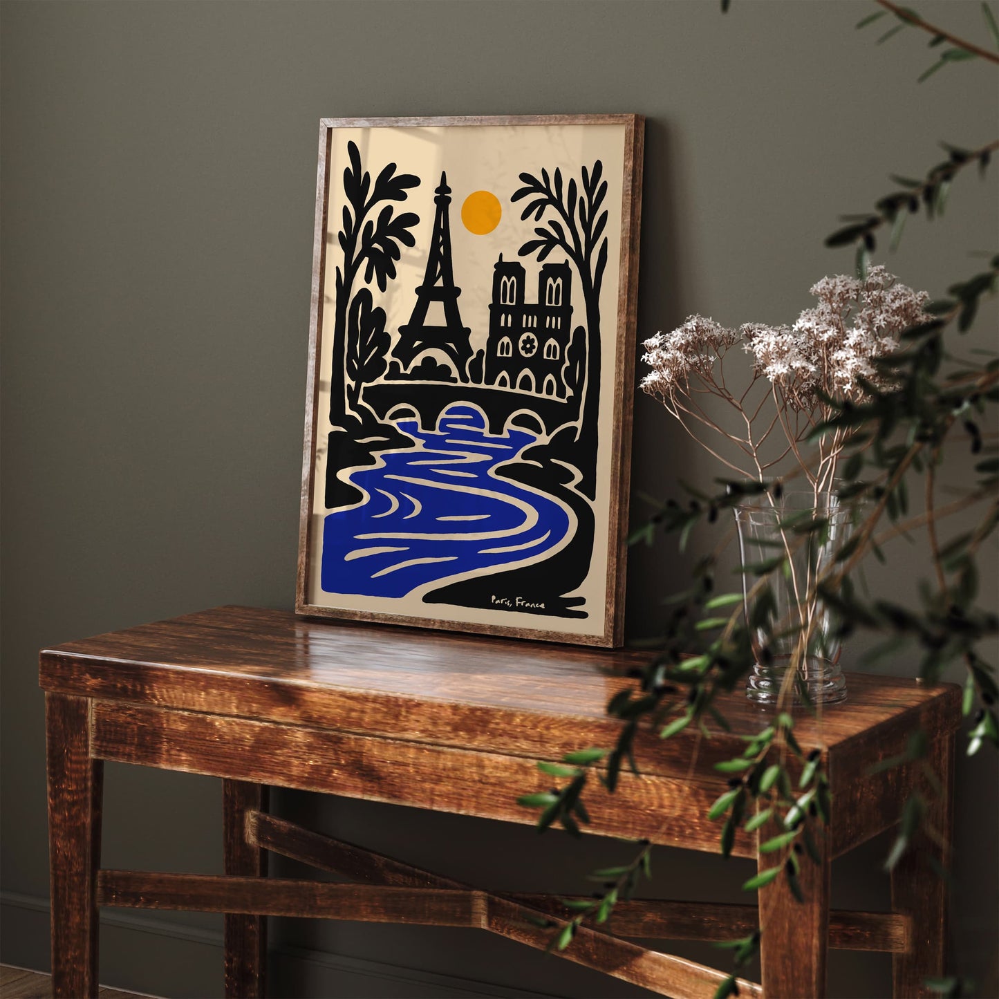 Paris France Cityscape Eiffel Tower Poster