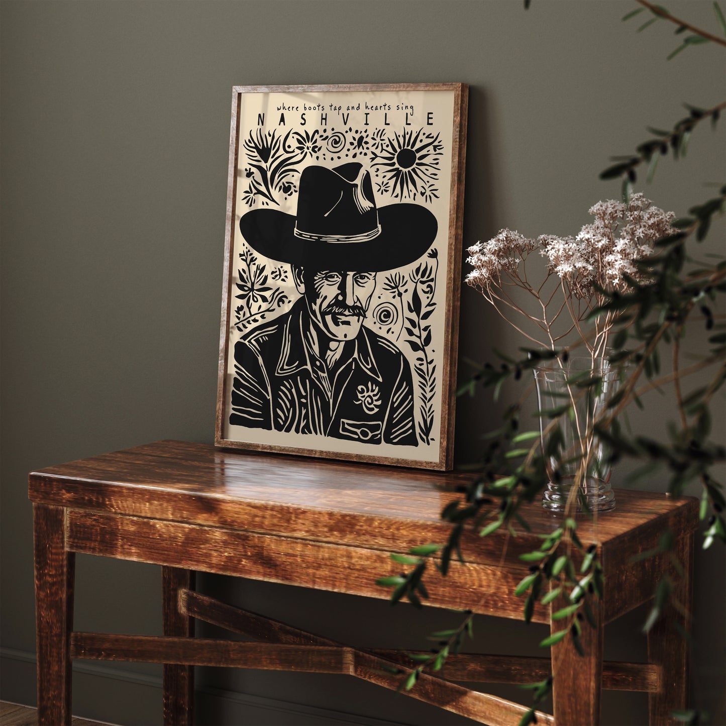 Nashville Country Music Poster 2025