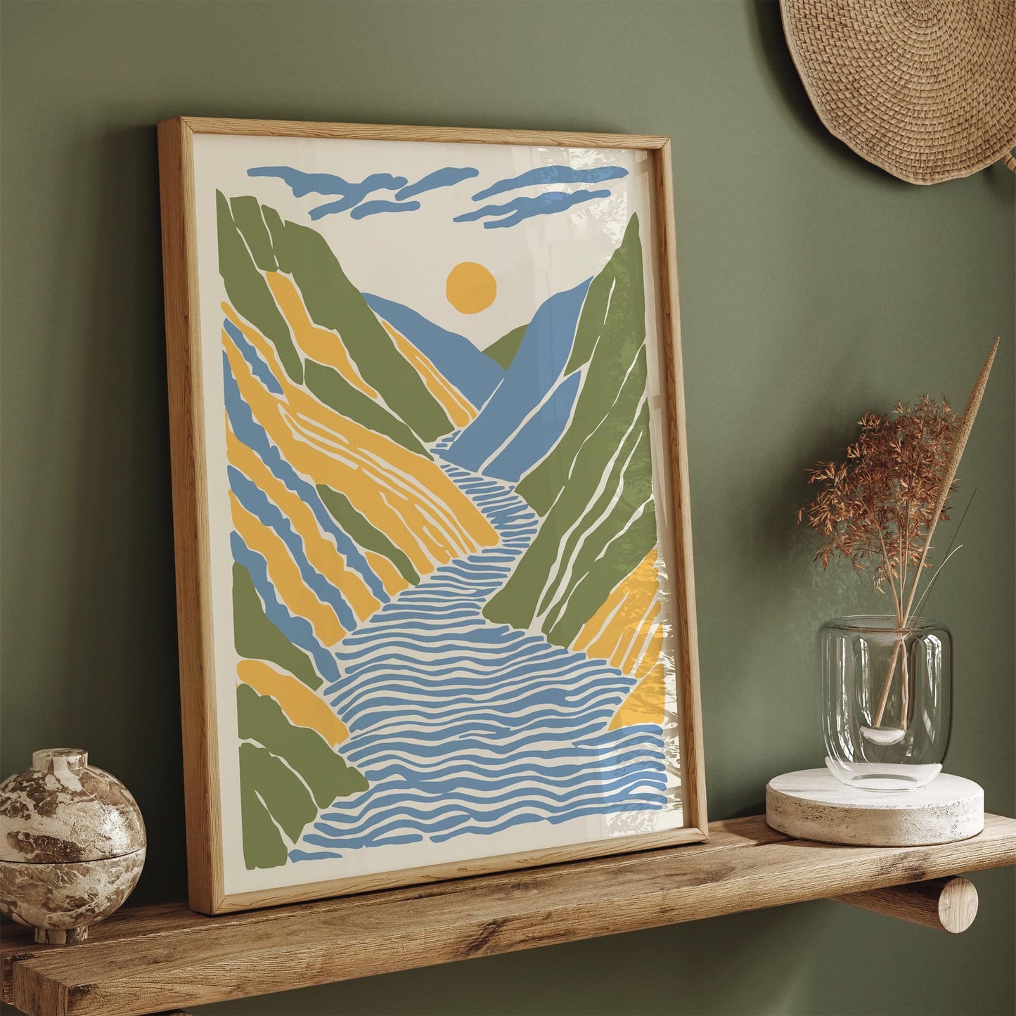 Aesthetic Abstract Landscape Poster