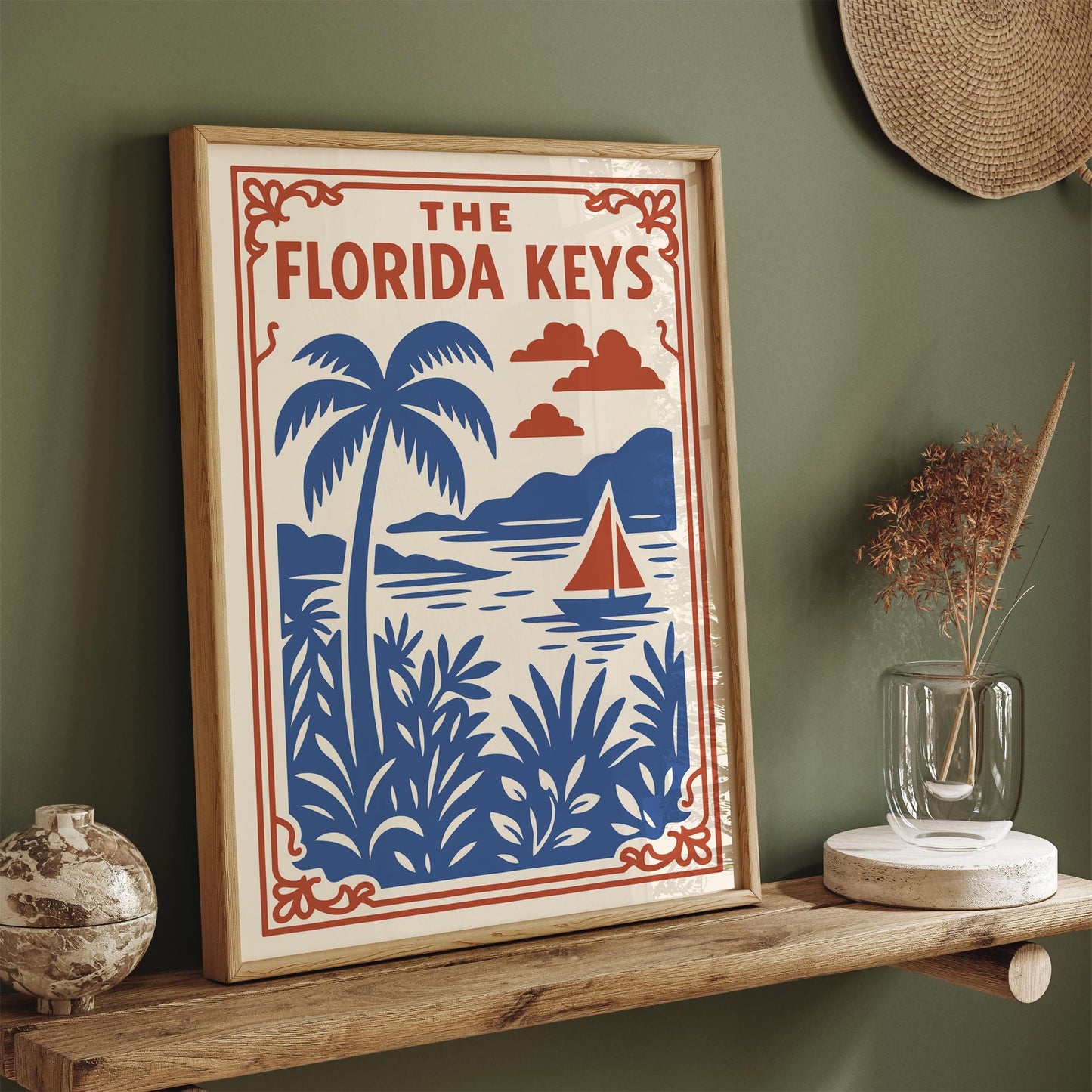 The Florida Keys - Tropical Landscape Wall Art Print