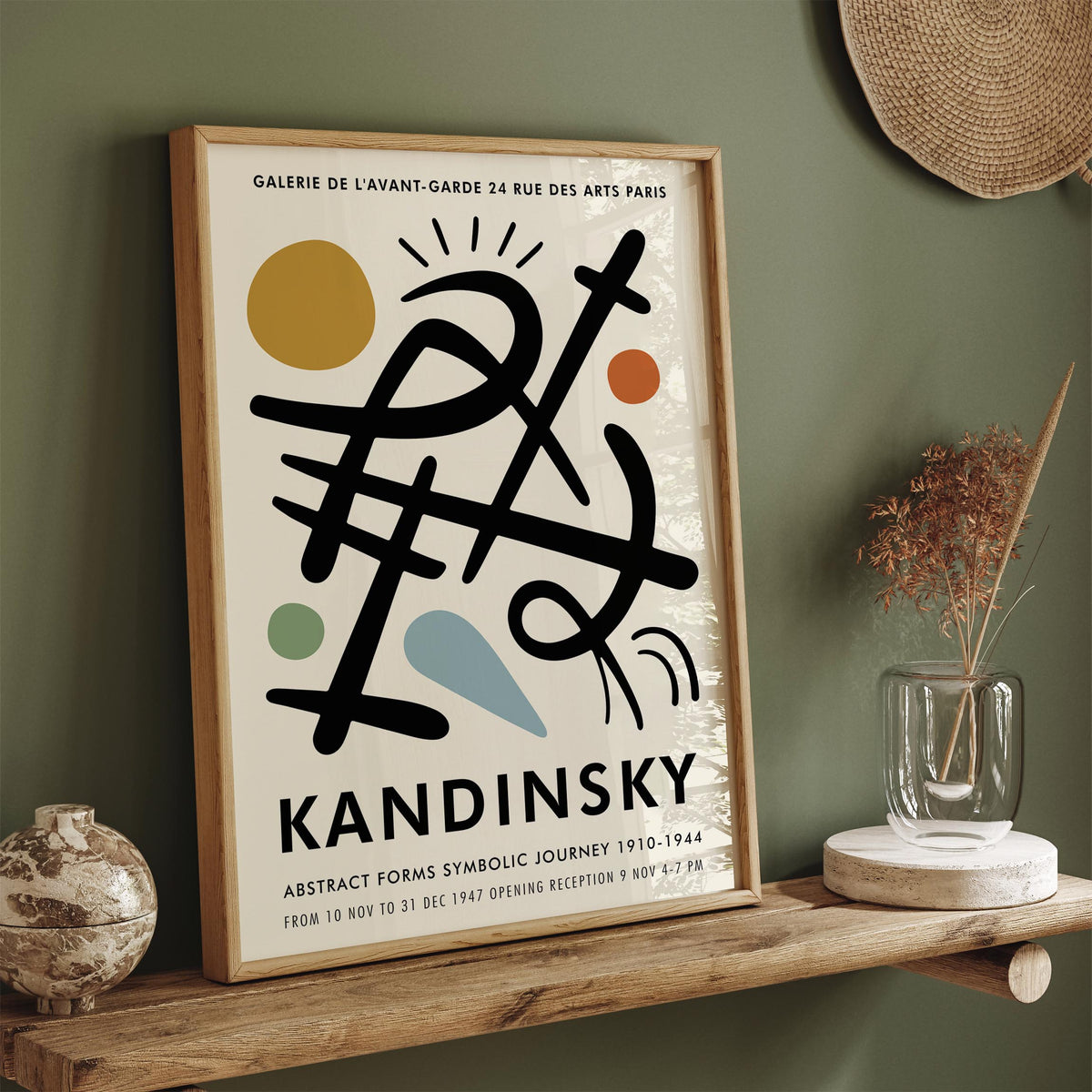 Kandinsky Paris Exhibition Art Poster