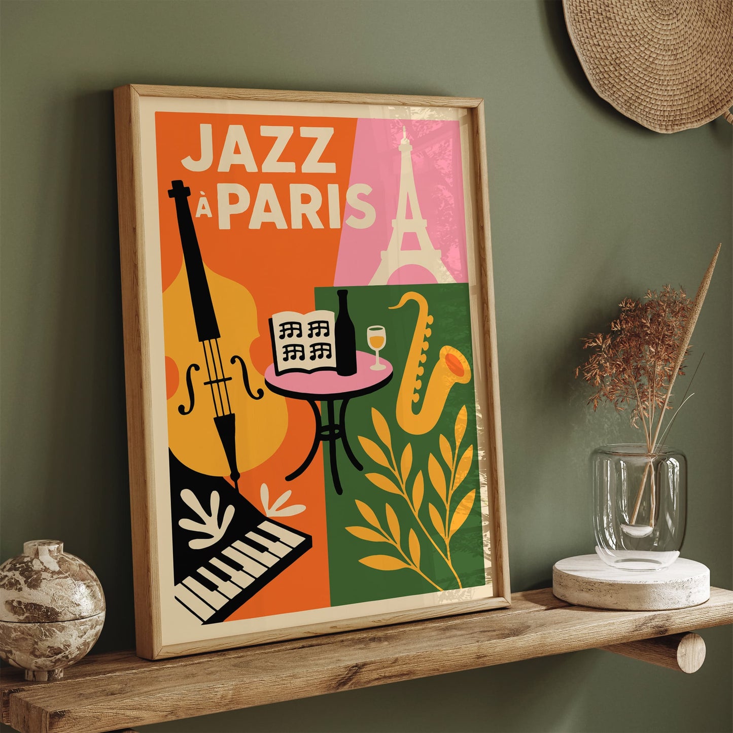 Jazz à Paris Poster - Colorful Music Wall Art