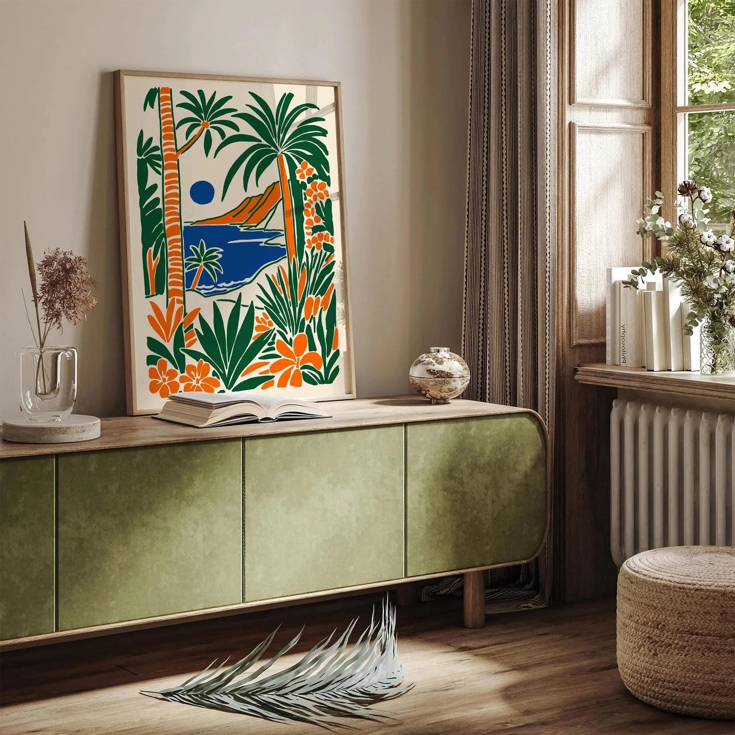 Tropical Paradise Poster – Exotic Landscape Wall Art