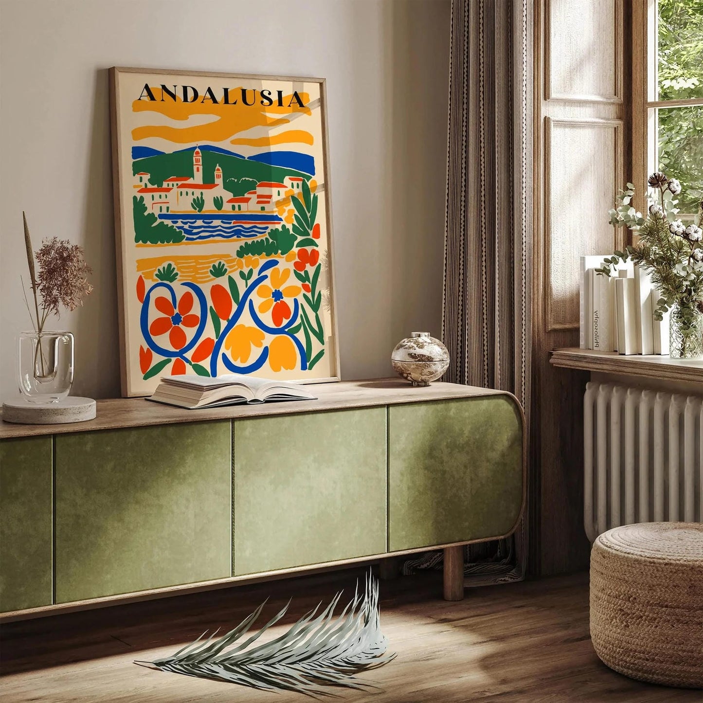 Andalusia Spain Colorful Landscape Poster 2025