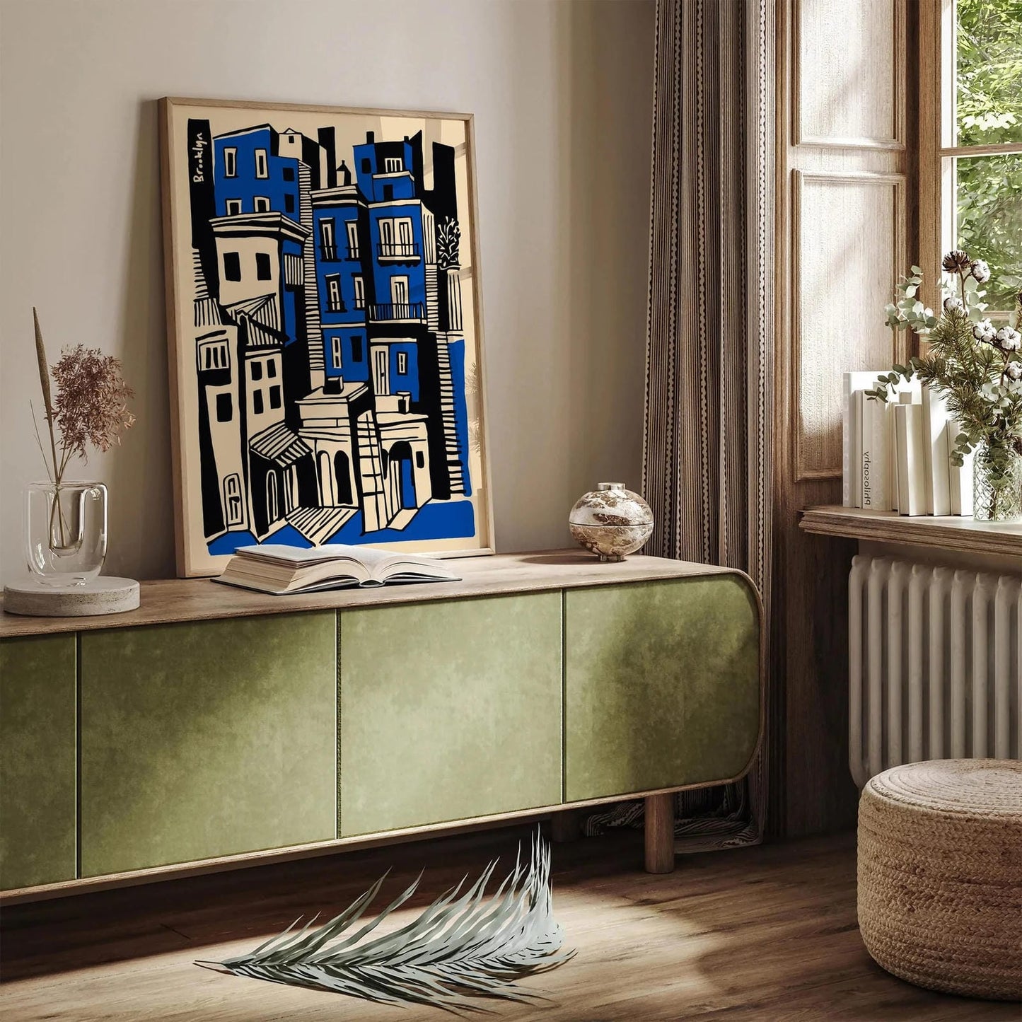 Brooklyn Poster – Modern Architecture Wall Art Print