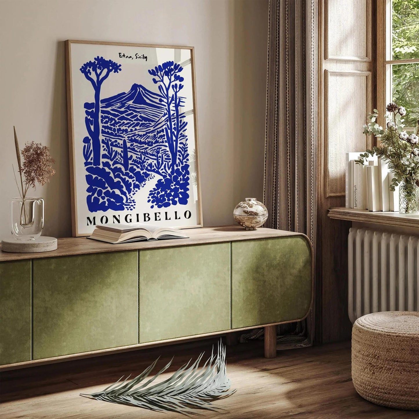 Mongibello Etna Sicily Poster