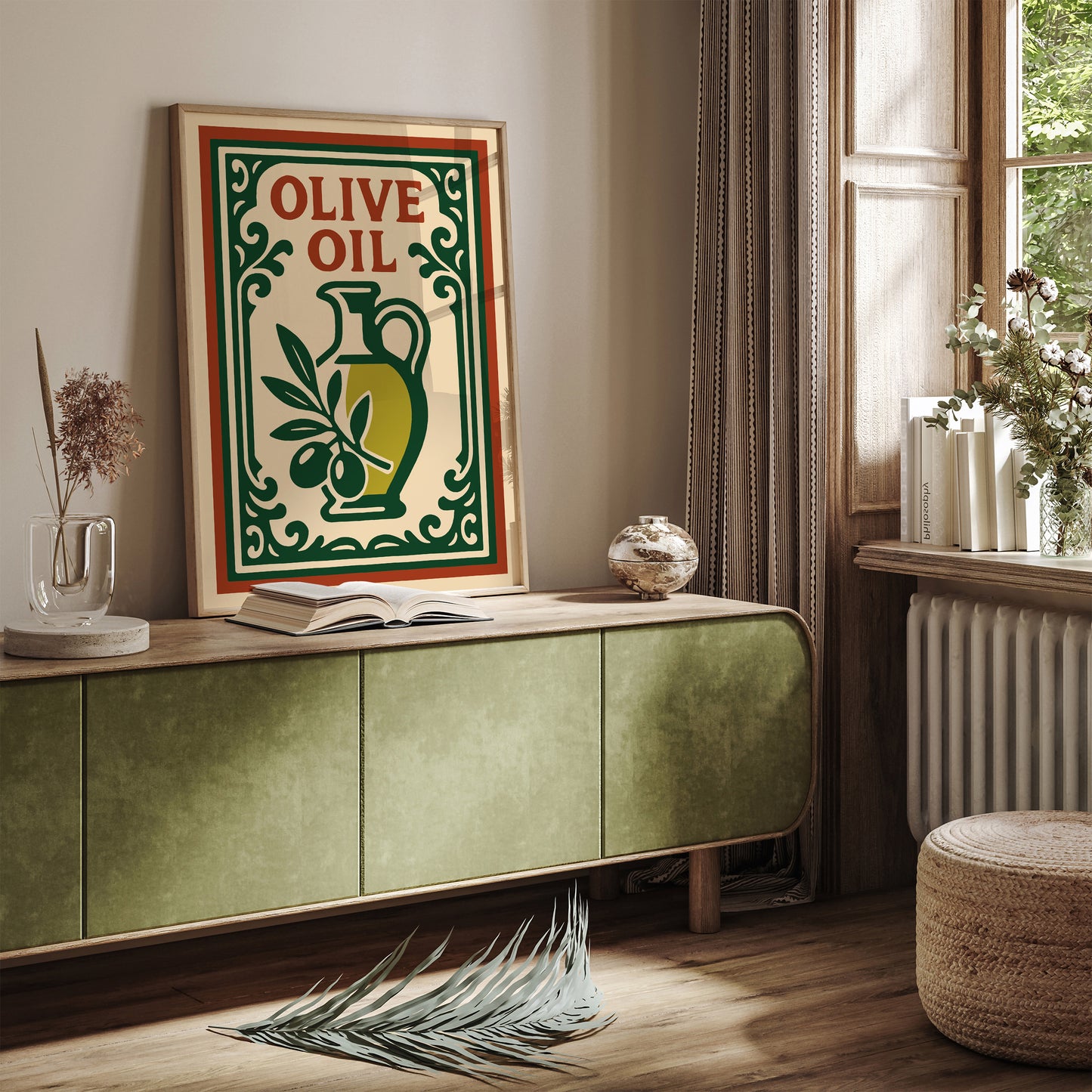 Olive Oil Poster - Rococo Restaurant Wall Decor