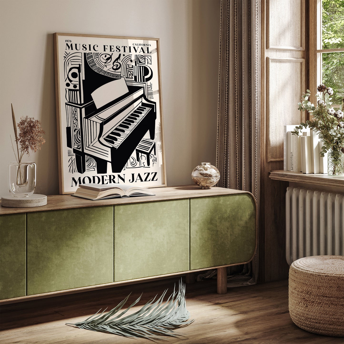 California Modern Jazz Music Poster