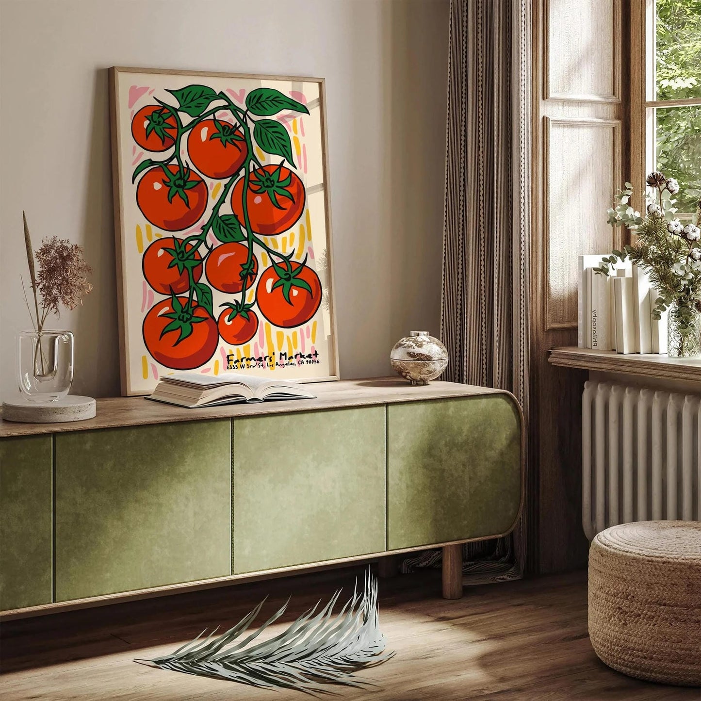 California Farmers Market Tomatos Poster