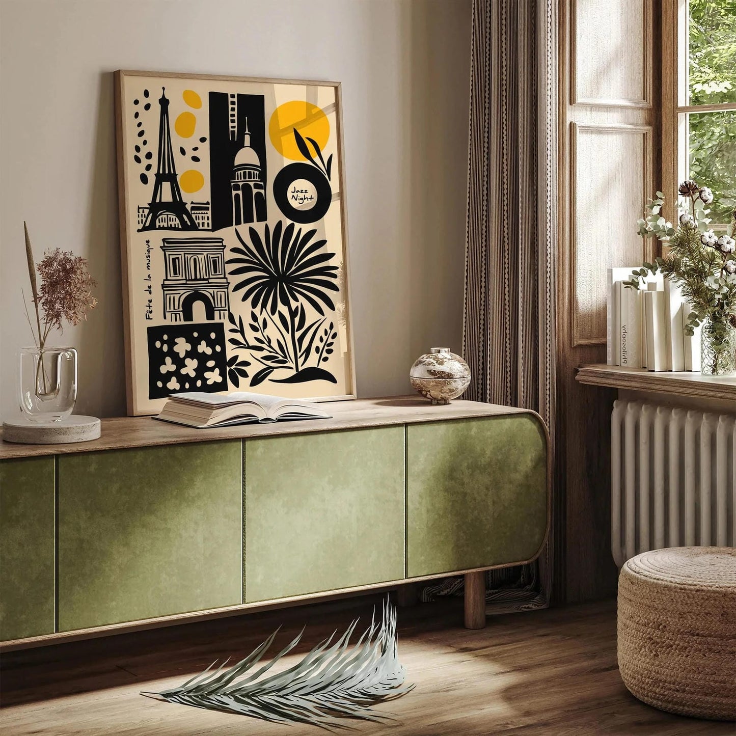 Jazz Night in Paris – Retro Travel Art Print