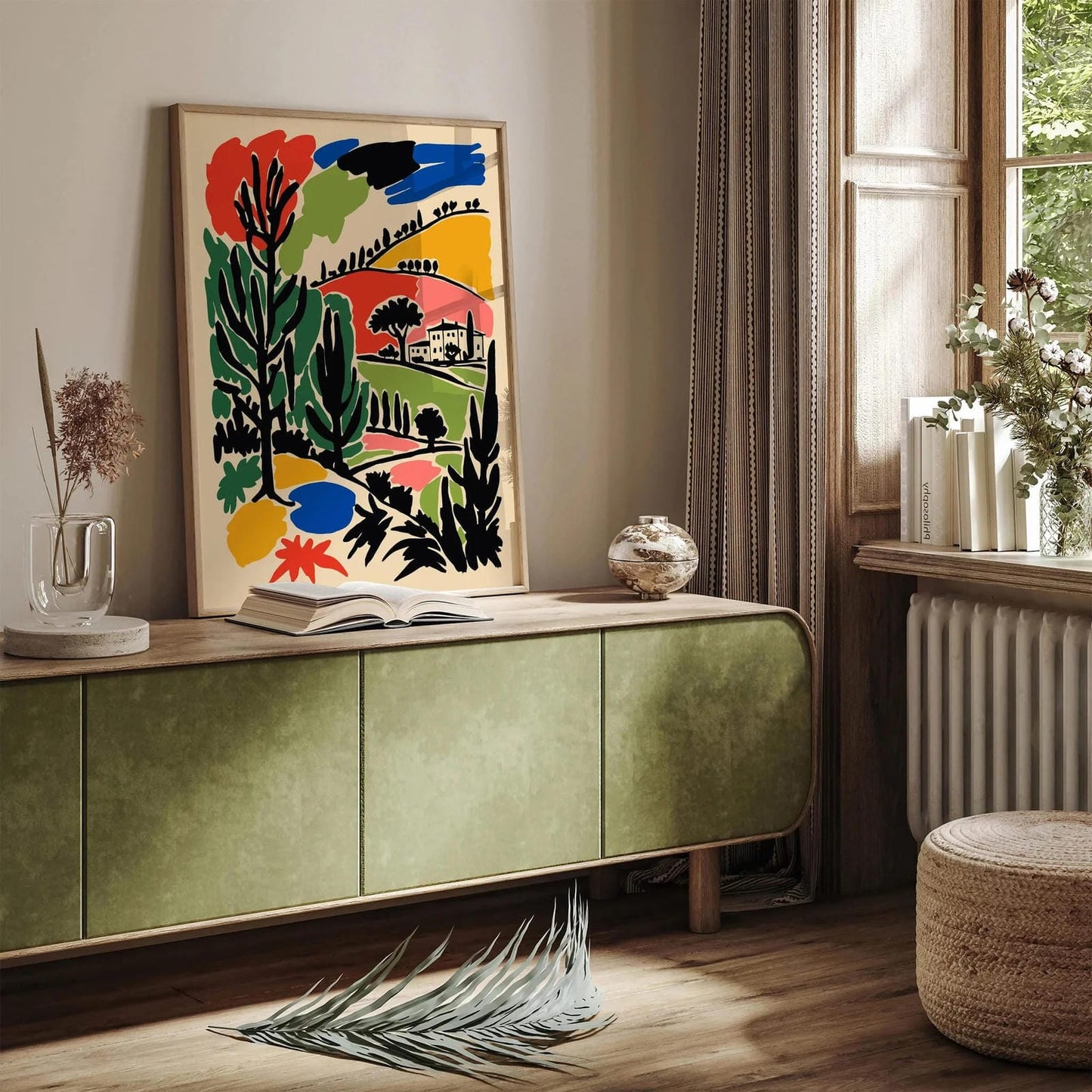 Tuscany Wall Art – Colorful Italian Landscape Poster