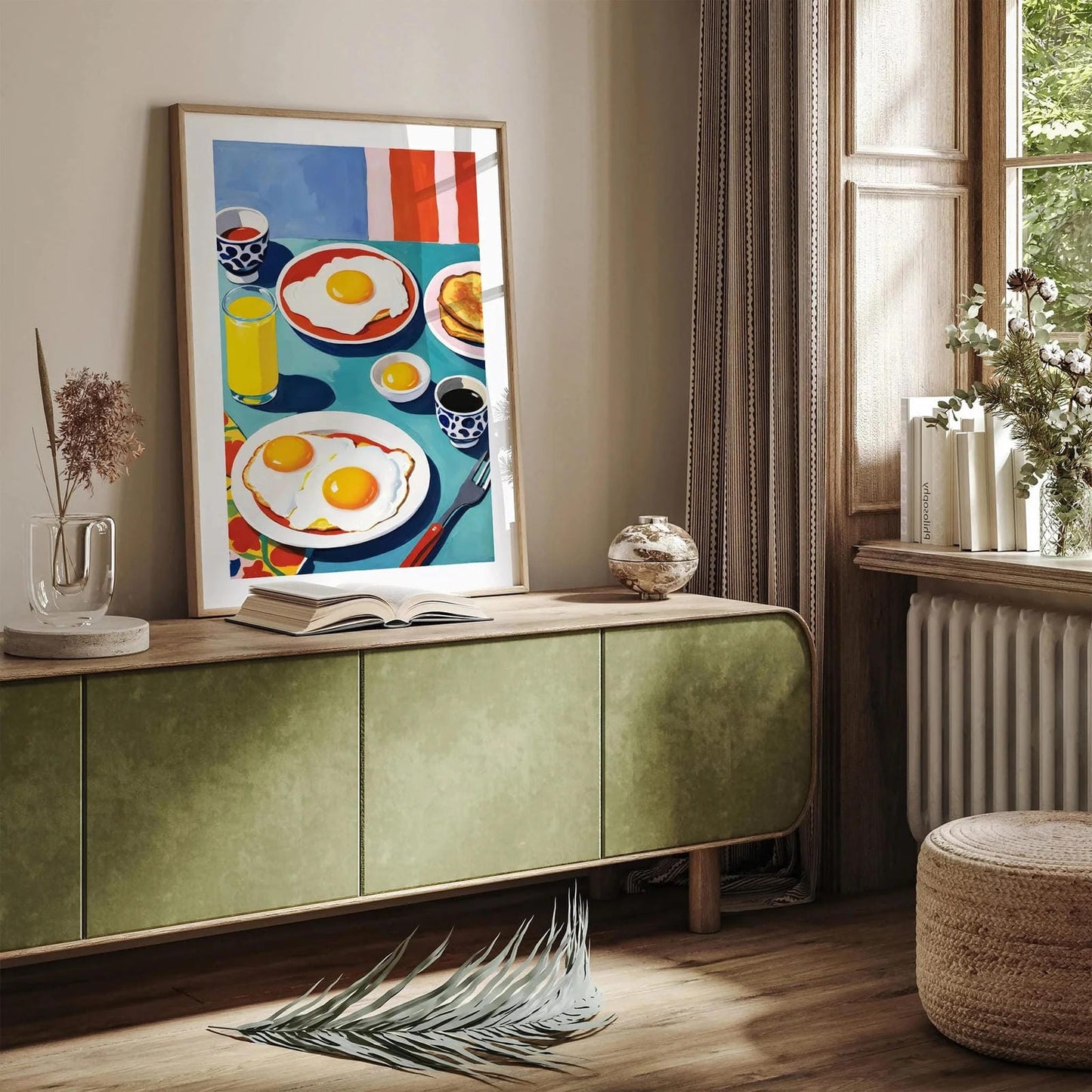 Breakfast Colorful Kitchen Wall Art Print