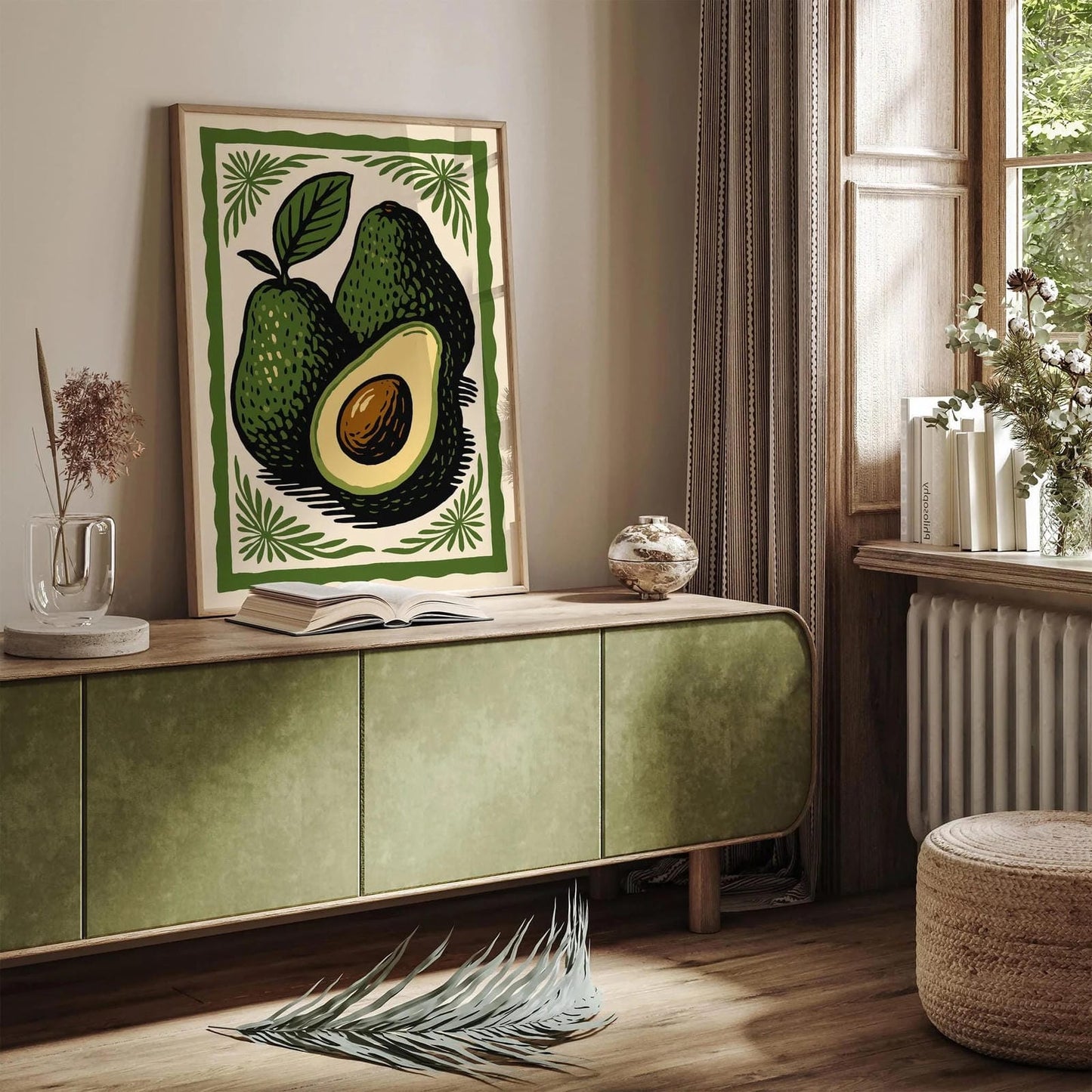 Green Avocado Kitchen Poster