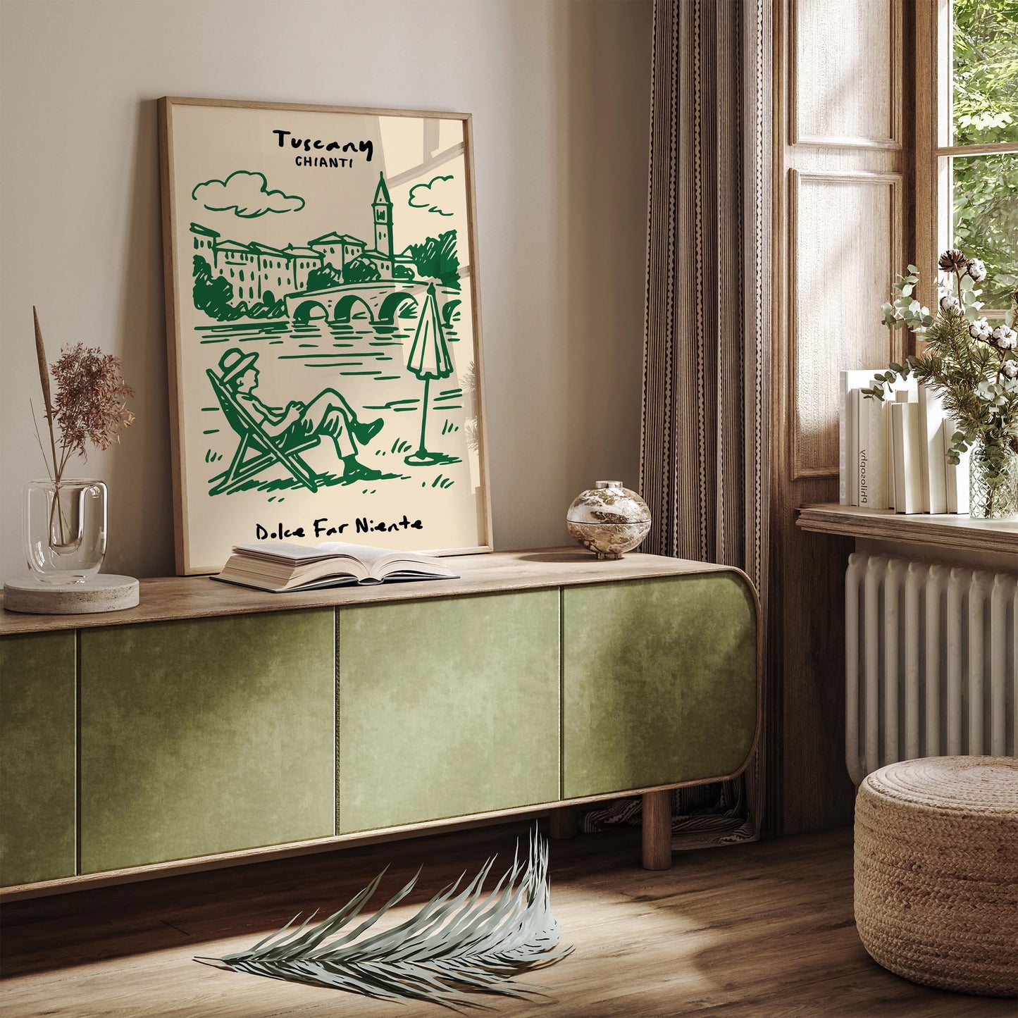 Tuscany Chianti Poster - Dolce Far Niente Wall Art