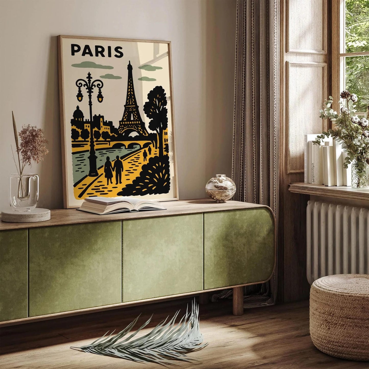 Paris France Poster - Romantic Travel Art Print