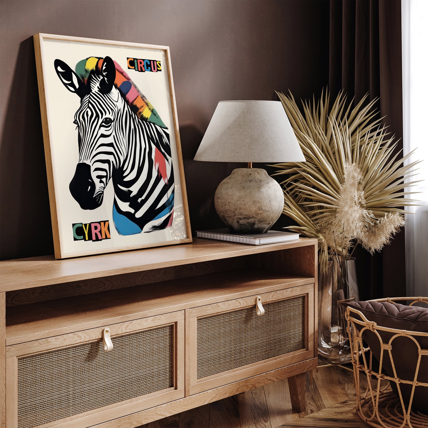 Circus Zebra - Vintage Polish Cyrk Poster