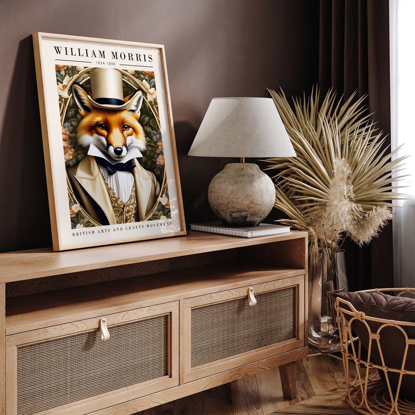 Mr. Fox Elegant Art Print