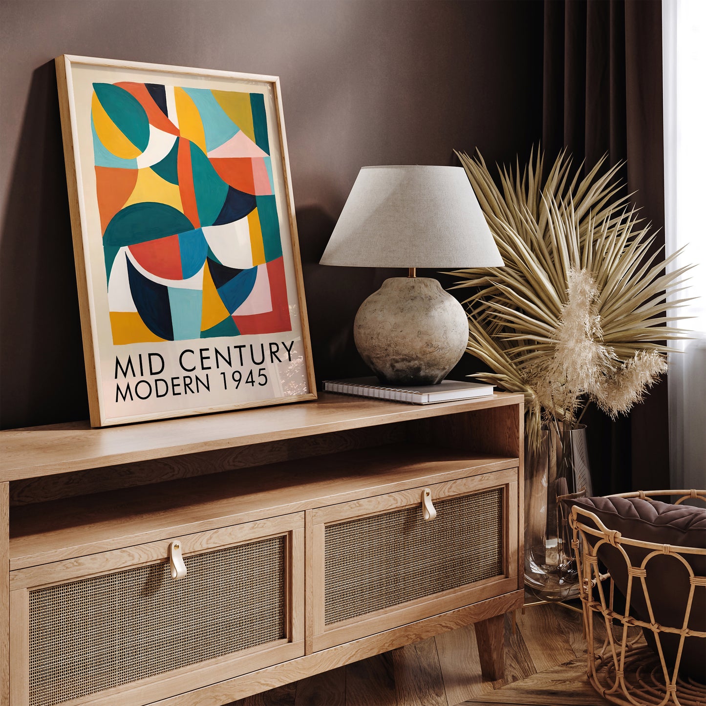 Mid Century Modern Abstract Print