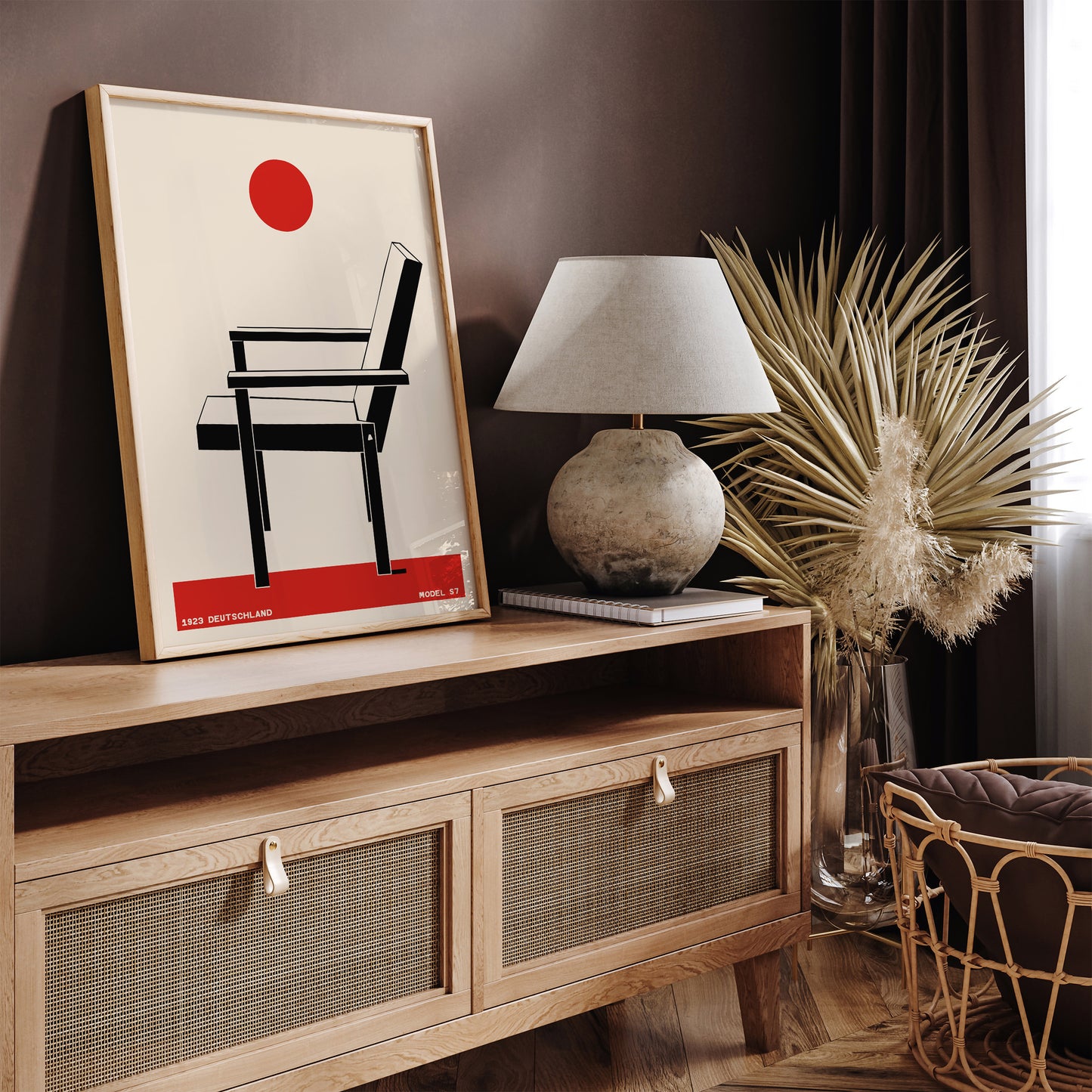 Bauhaus Chair Retro Minimal Poster