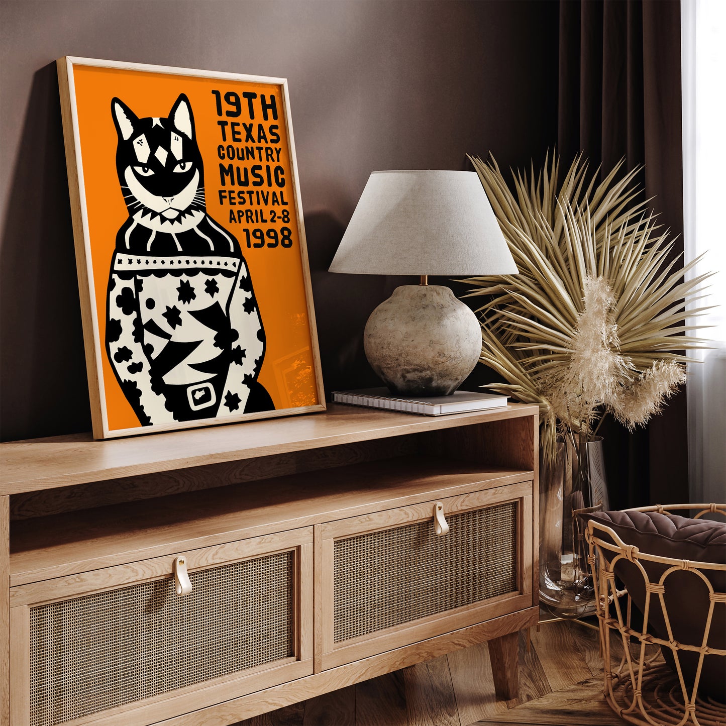 1998 Texas Country Music Festival Poster