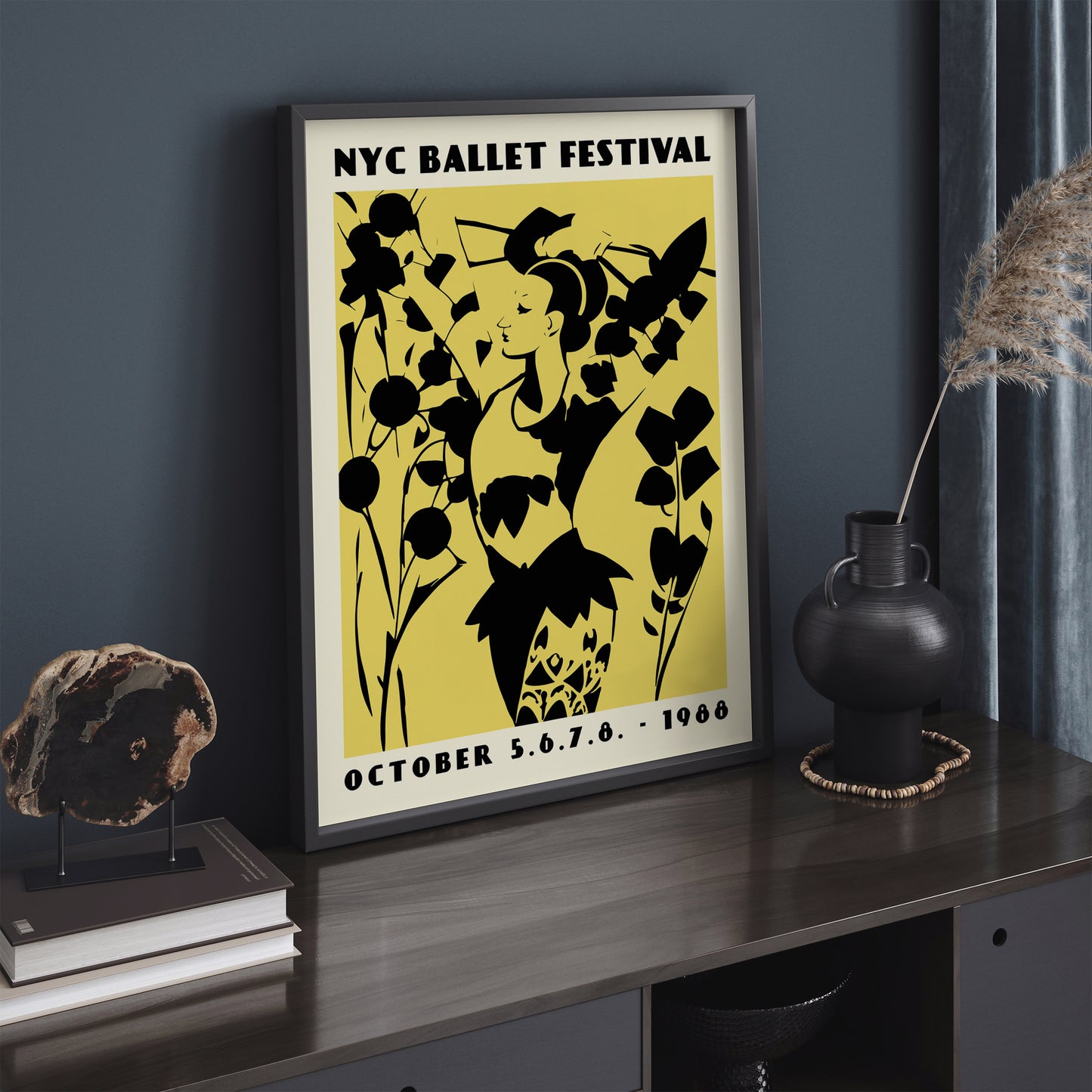 NYC Ballet Festival Retro 1988 Poster