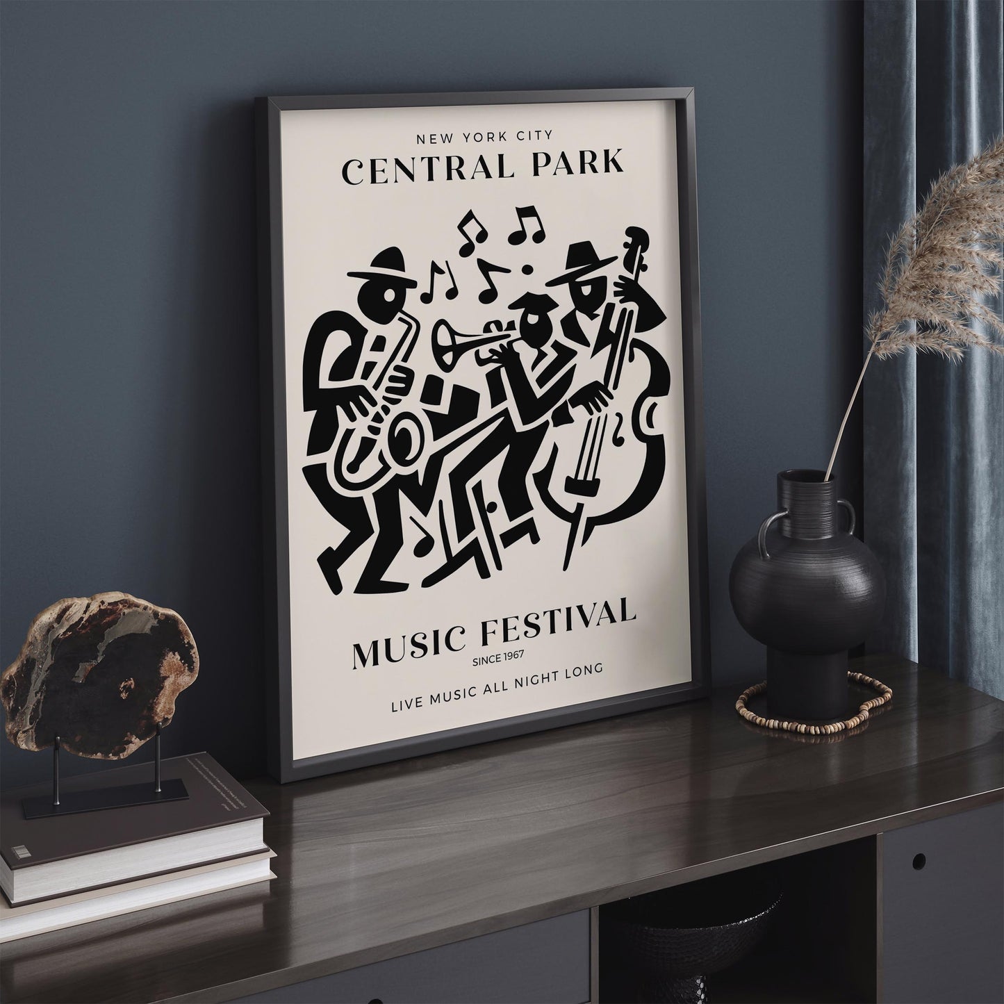 NYC Central Park Jazz Music Festival Poster