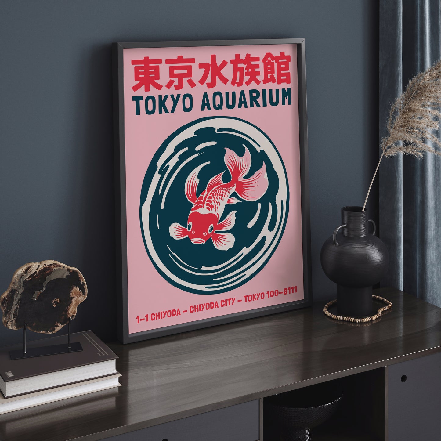 Tokyo Aquarium Pink Poster