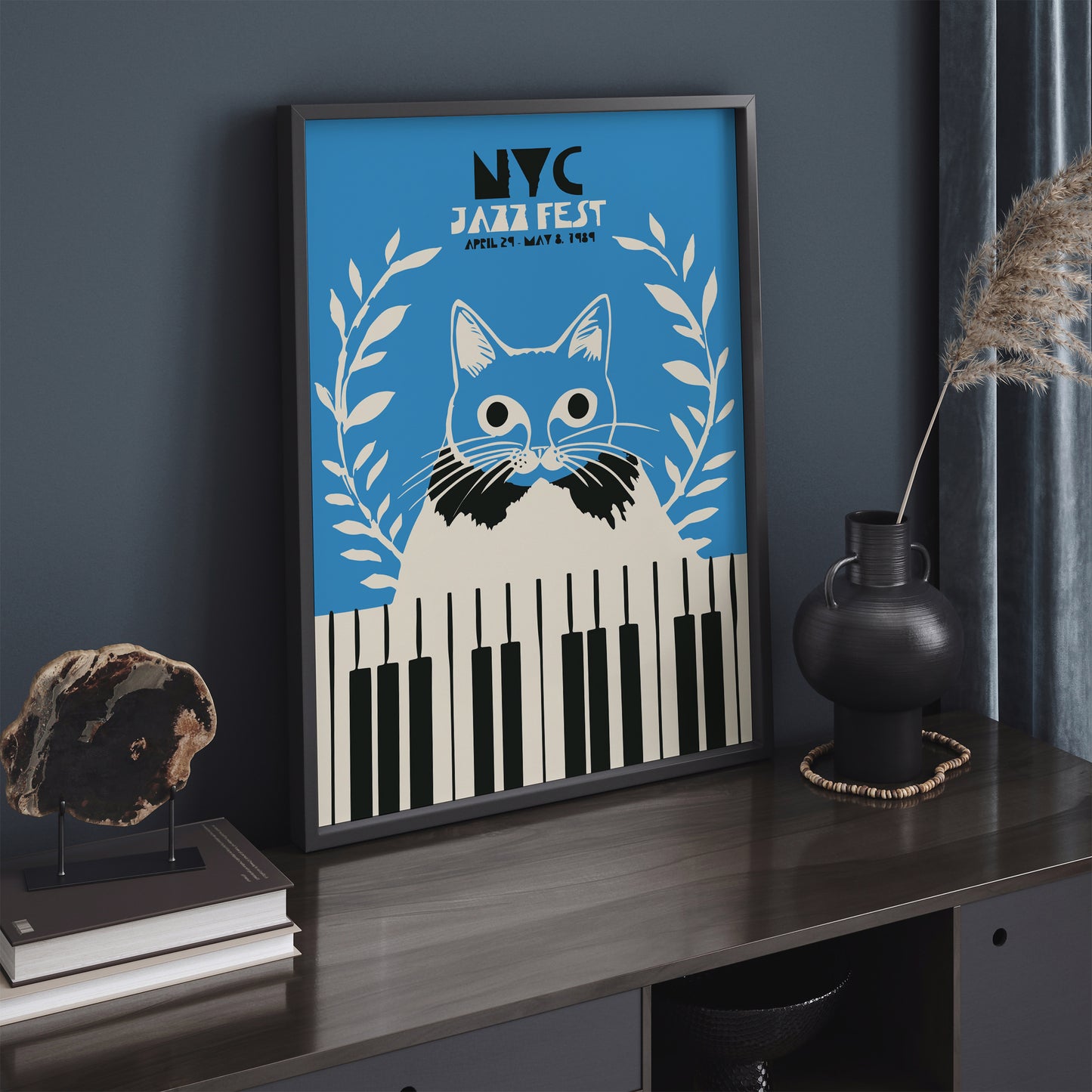 NYC Jazz Fest Retro Music Poster