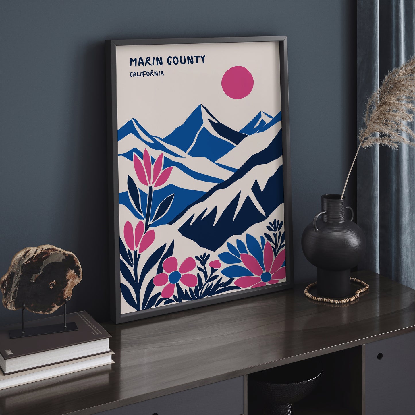 Marin County California Travel Poster