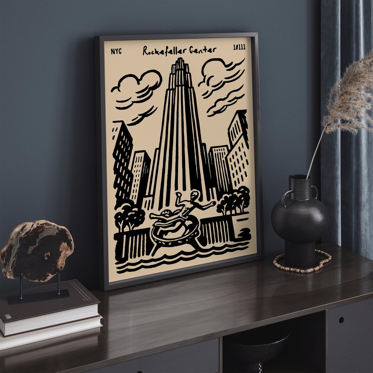 Rockefeller Center Poster - New York City Wall Art