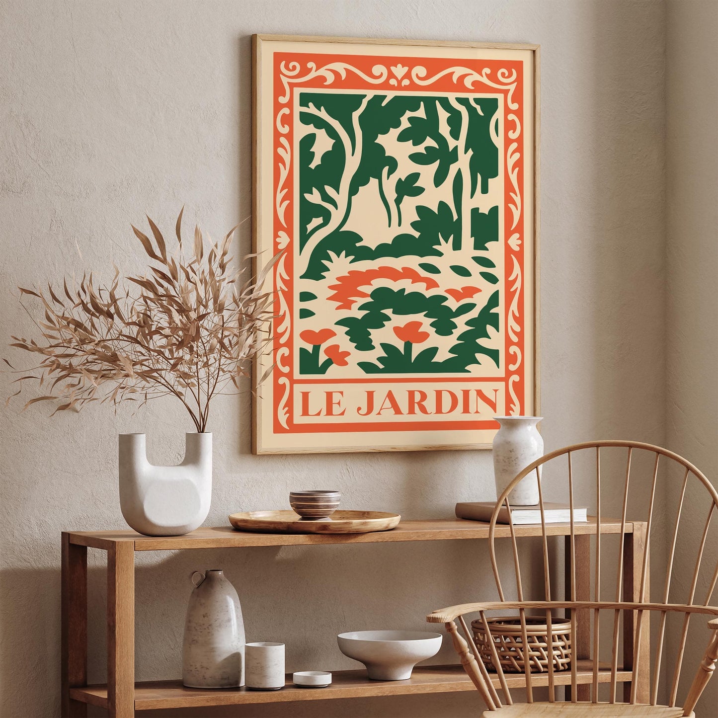 Le Jardin Print - Abstract Botanical Wall Art