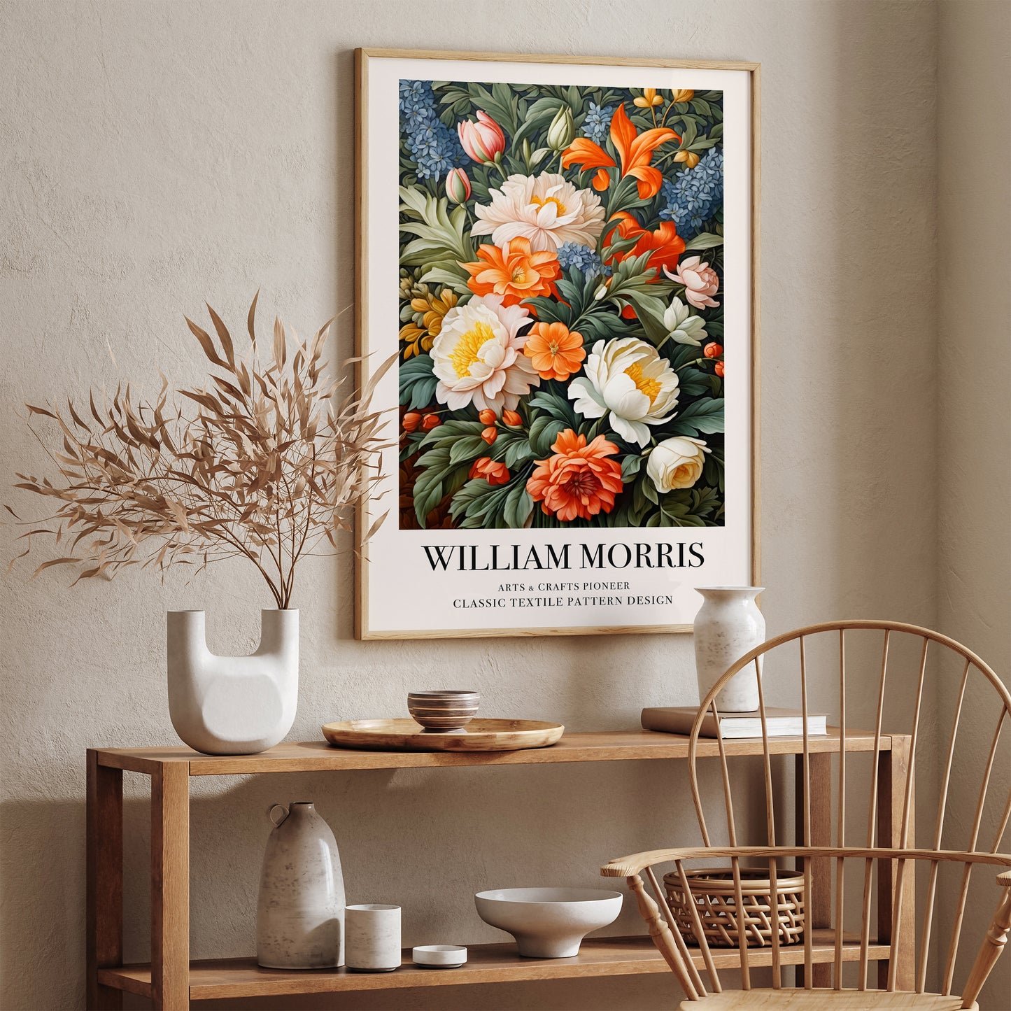 Elegant William Morris Botanical Print: Vintage Floral Art