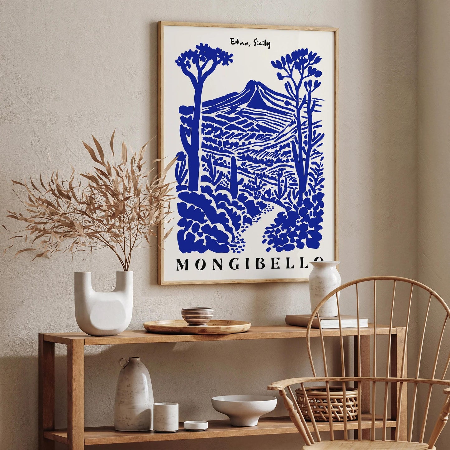 Mongibello Etna Sicily Poster