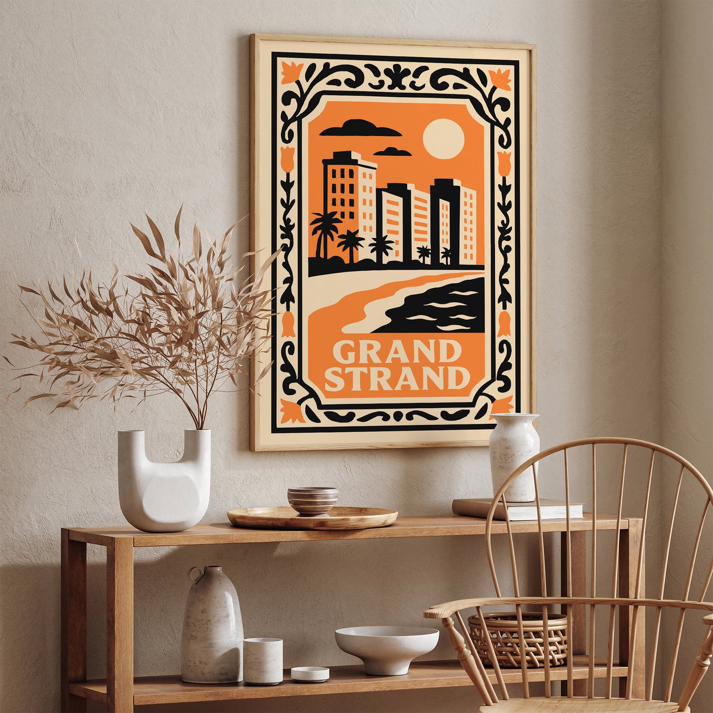 Grand Strand Cityscape Landscape Poster