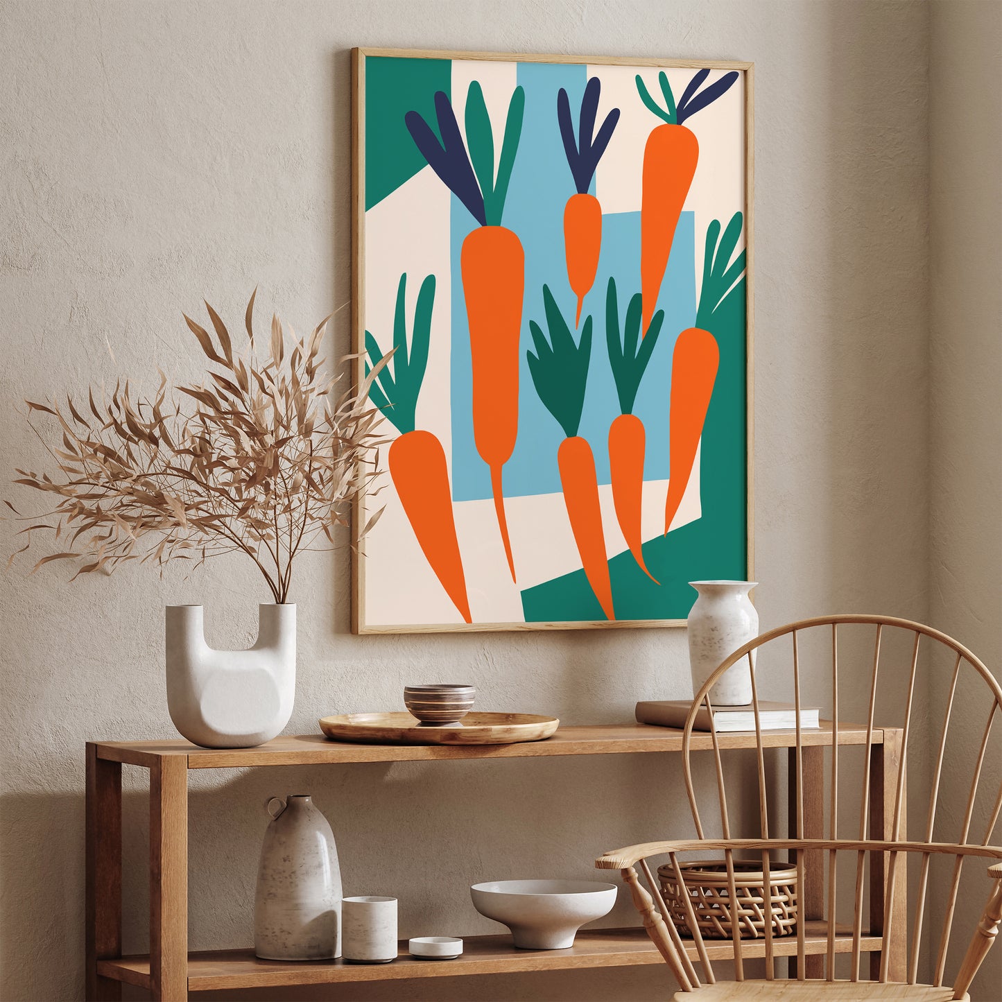 Carrots Kids Room Art Print