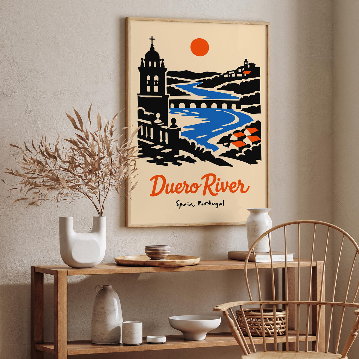 Duero River Spain Portugal Travel Poster