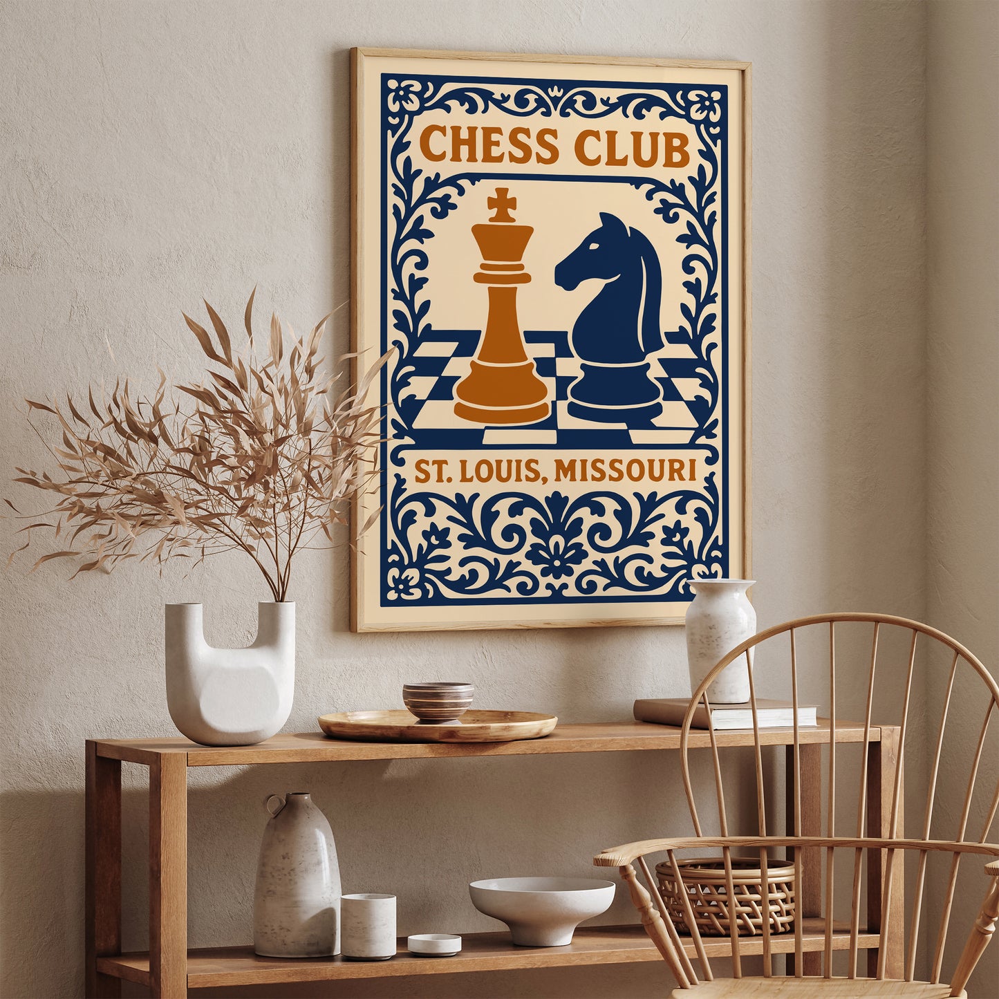 St. Louis Chess Club Poster - Missouri Chess Wall Art