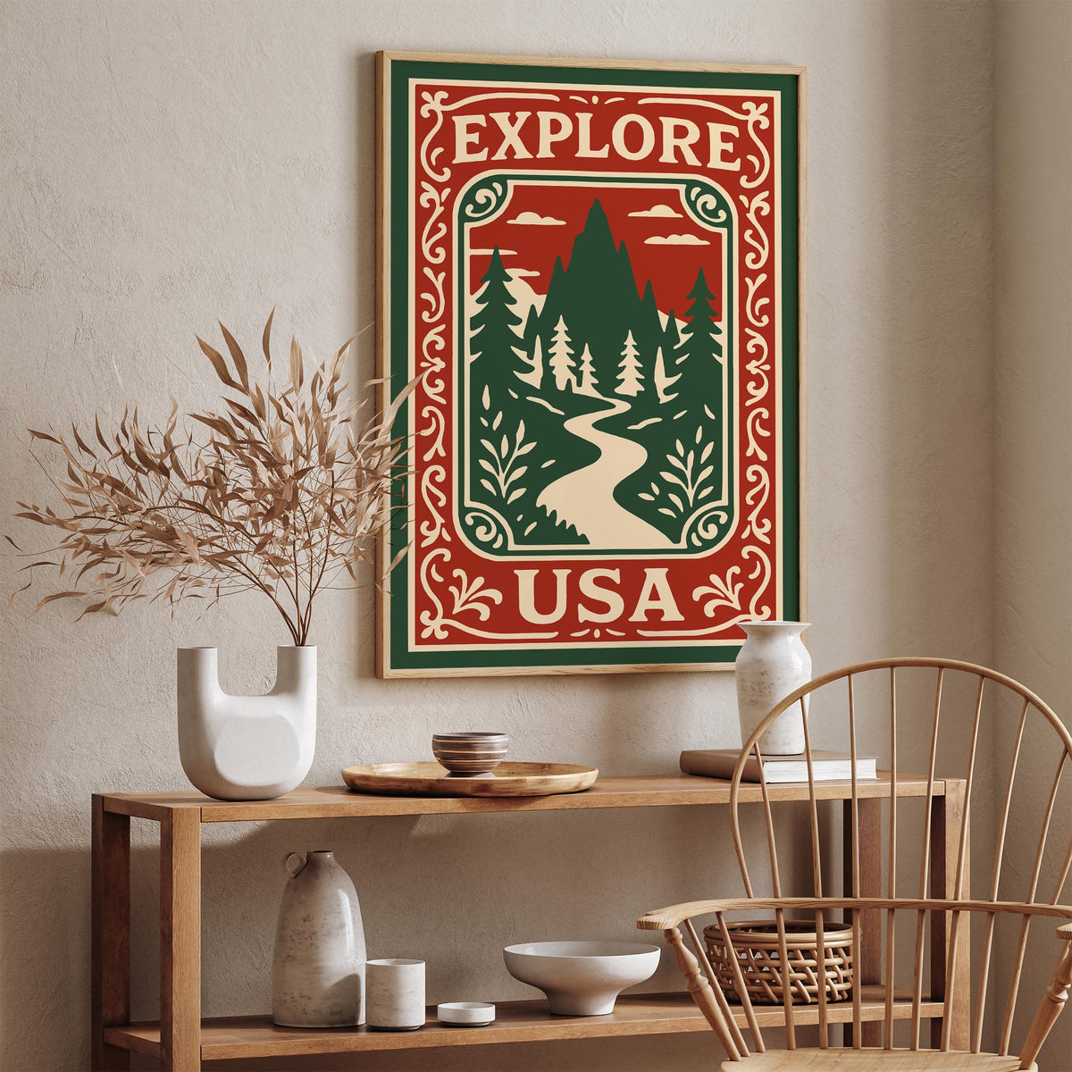 Explore USA Travel Poster