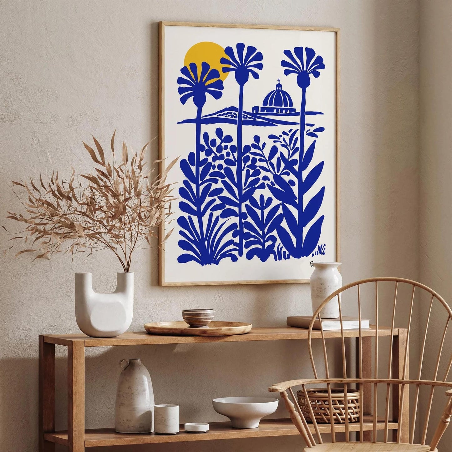 Italy Scenic Blue Wall Art