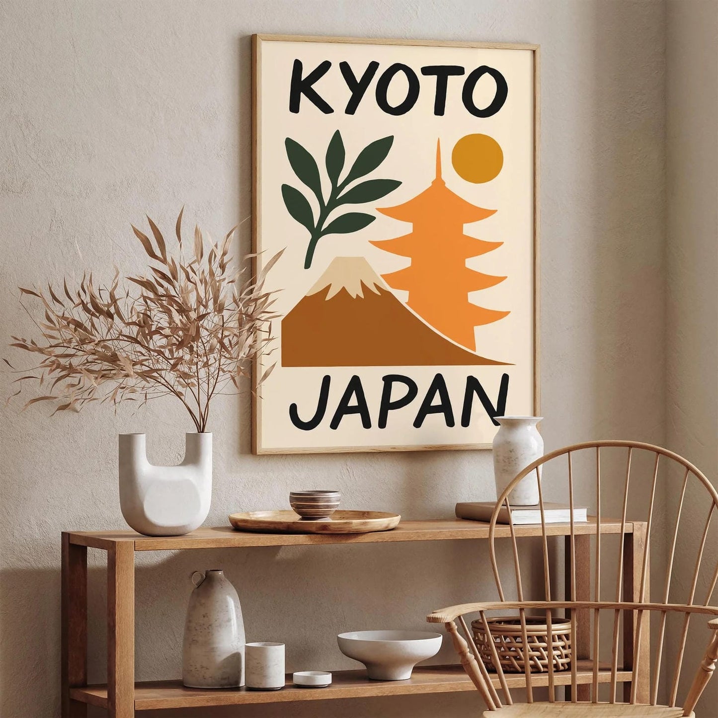 Kyoto Japan Modern Poster