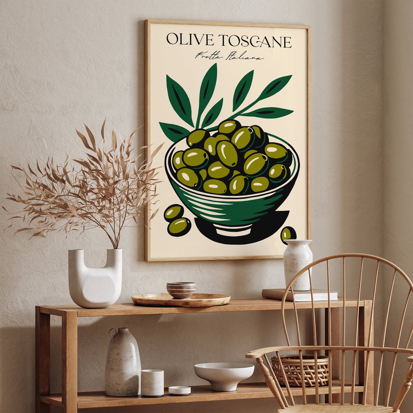 Olive Toscana Frutta Italiana Kitchen Poster