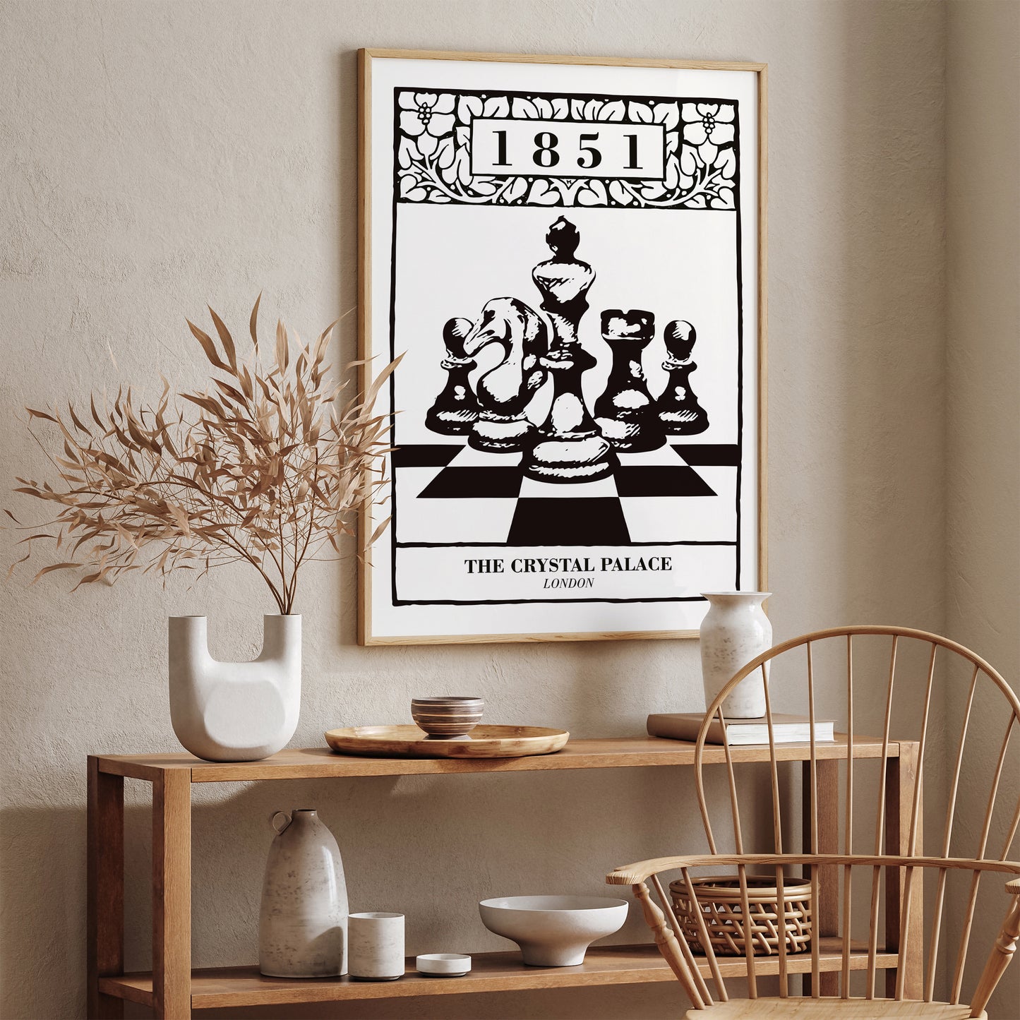 London Chess 1851 Poster
