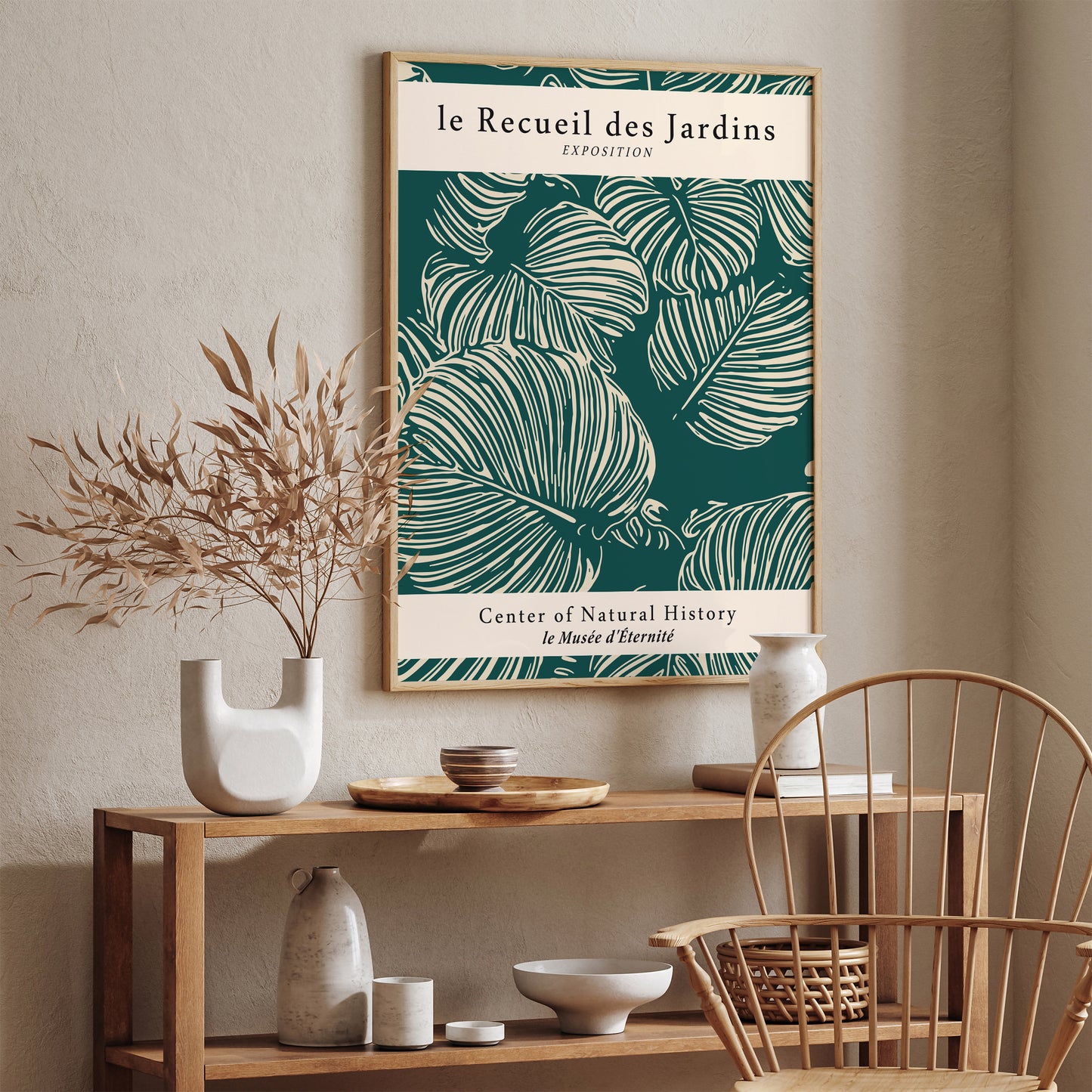 French Natural History Floral Poster