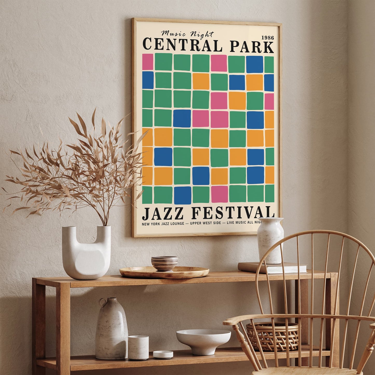 Central Park Jazz Poster - NYC Festival Wall Art